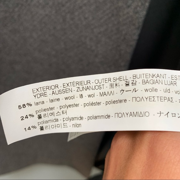 Zara Cocoon Wool Coat in Gray M - Picture 10 of 10